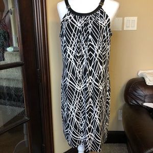 Calvin Klein Cute Black and White Dress
